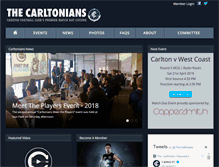 Tablet Screenshot of carltonians.com.au